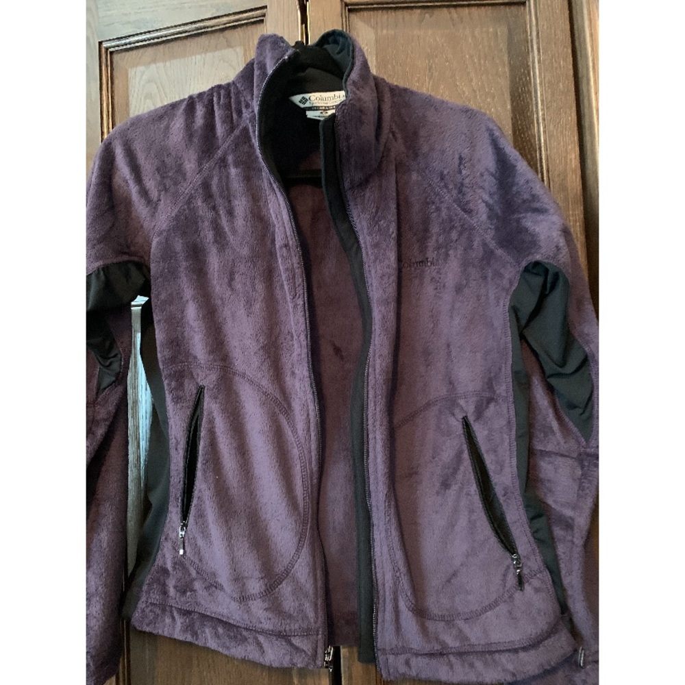 Purple fur Columbia jacket